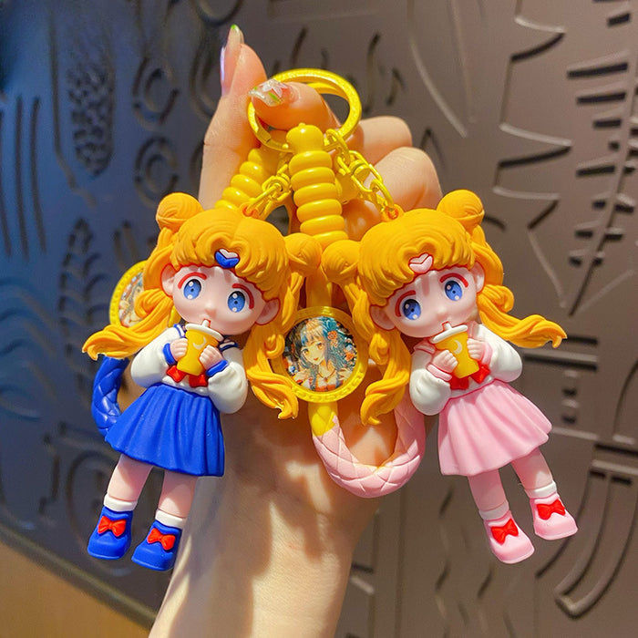 Wholesale PVC Cartoon Doll Keychain JDC-KC-BaiM084