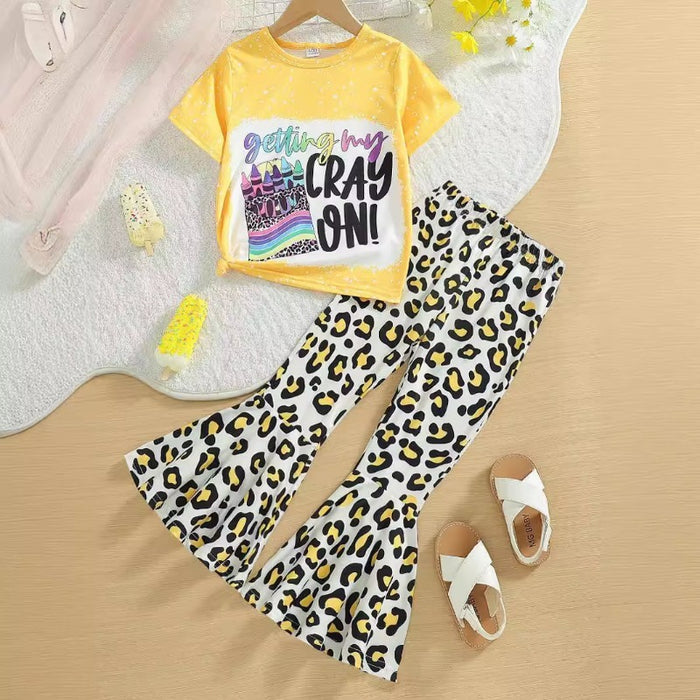 Wholesale Summer Letter Printed Trumpet Baby Clothes JDC-BC-QingY001