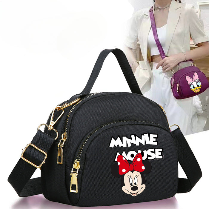 Wholesale Cartoon Print Small Square Bag Mini Mobile Phone Bag Nylon Cloth Bag JDC-SD-Qiqiang003