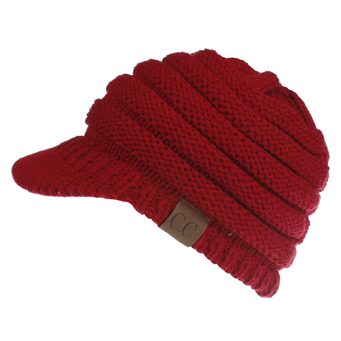 Wholesale Autumn and Winter Woolen Baseball Caps Open Ponytail Hats Knitted Winter Hats JDC-FH-XiaMi001