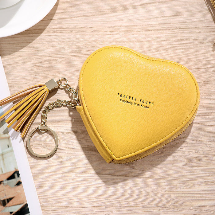 Wholesale Wallet Women's Personalized Keychain Cute Heart-Shaped Coin Bag Women's Coin Purse