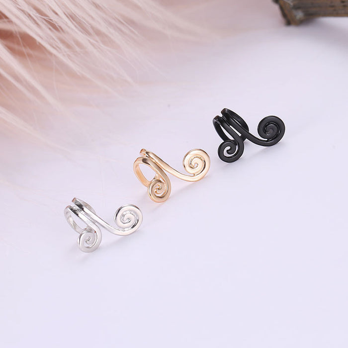 Wholesale Earrings Women's Fashion Curse Ear Clip Cross-border Earrings without Ear Holes