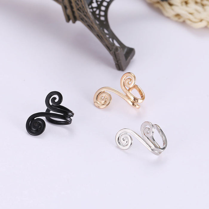 Wholesale Earrings Women's Fashion Curse Ear Clip Cross-border Earrings without Ear Holes