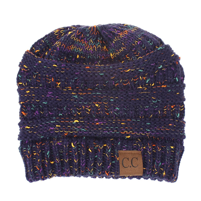 Wholesale Acrylic Yarn Mixed Colors Wool Knitted Hat JDC-FH-XiaMi008