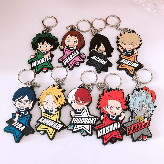 Wholesale Cartoon Anime PVC Keychain JDC-KC-Hual001