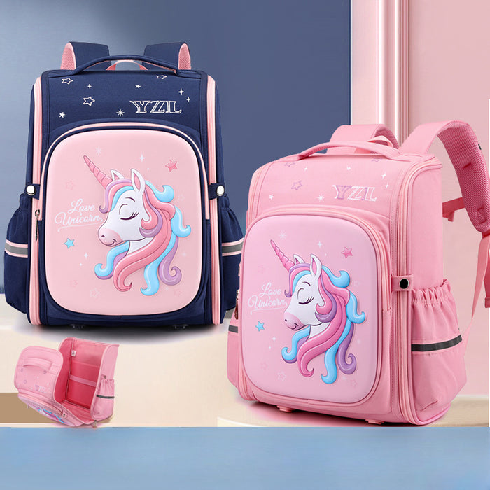 Wholesale Oxford Cloth Lightweight Children's Backpack with Reduced Burden and Spine Protection JDC-BP-YuanDuo094