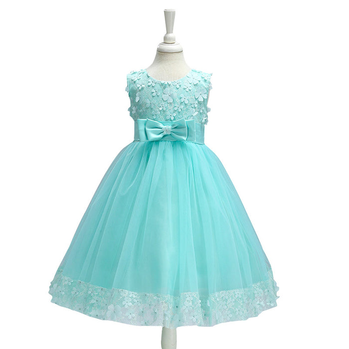 Wholesale Children's Wedding Dress Princess Dress Girl Performance Costume Flower Girl Puffy Dress JDC-CTS-ASQ004