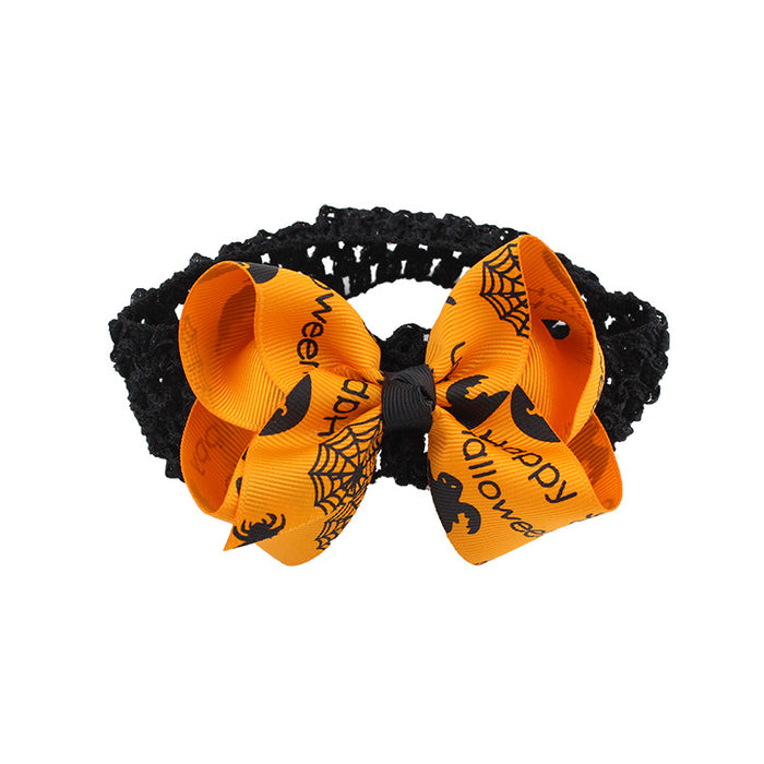 Wholesale Children's Bow Halloween Fabric Headband JDC-HD-HeZhuo003