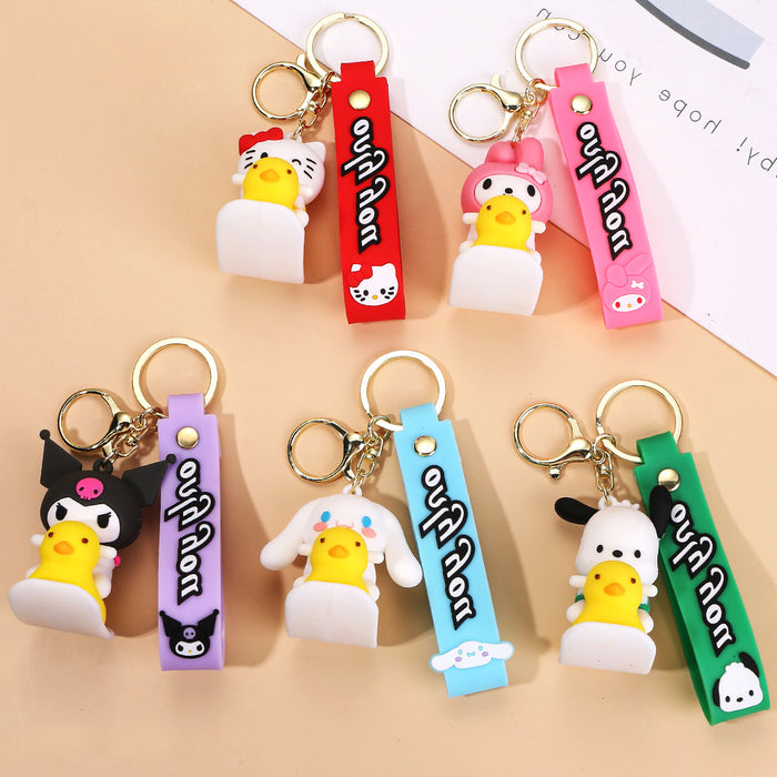 Wholesale PVC Cartoon Doll Keychain JDC-KC-YueY004