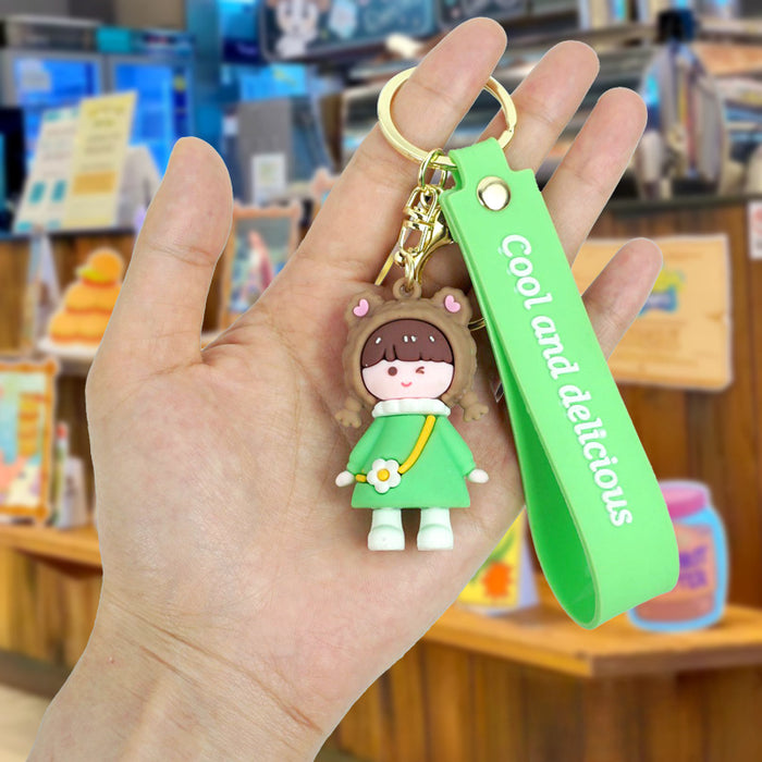 Wholesale Cartoon Silicone Doll Keychain JDC-KC-Yexiang007