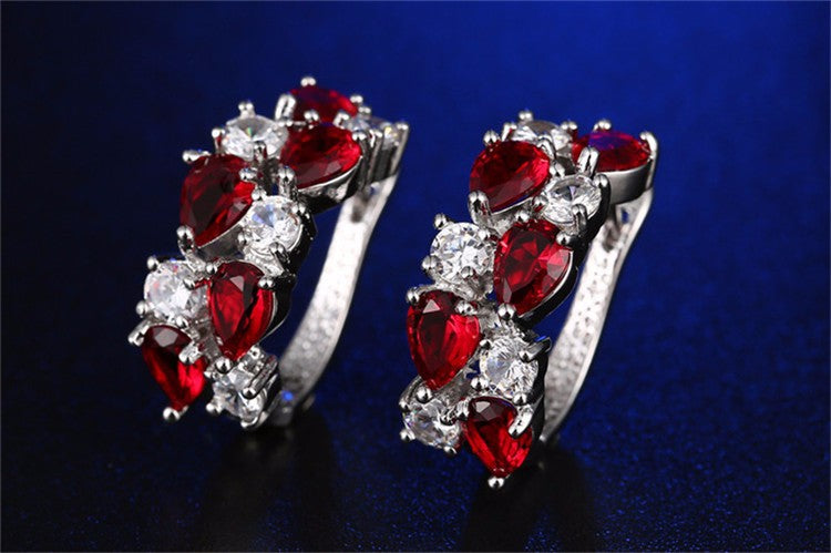 Wholesale Ear Buckle Crystal Zircon Fashion Rose Gold Earrings Zirconia Ear Accessories Earrings