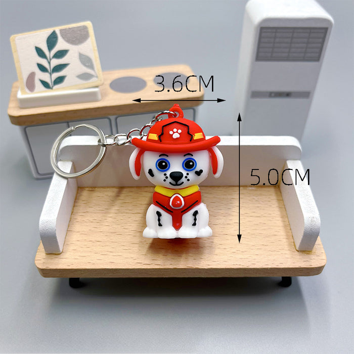 Wholesale Cartoon Cute Puppy PVC Soft Glue Keychains JDC-KC-Wenma003