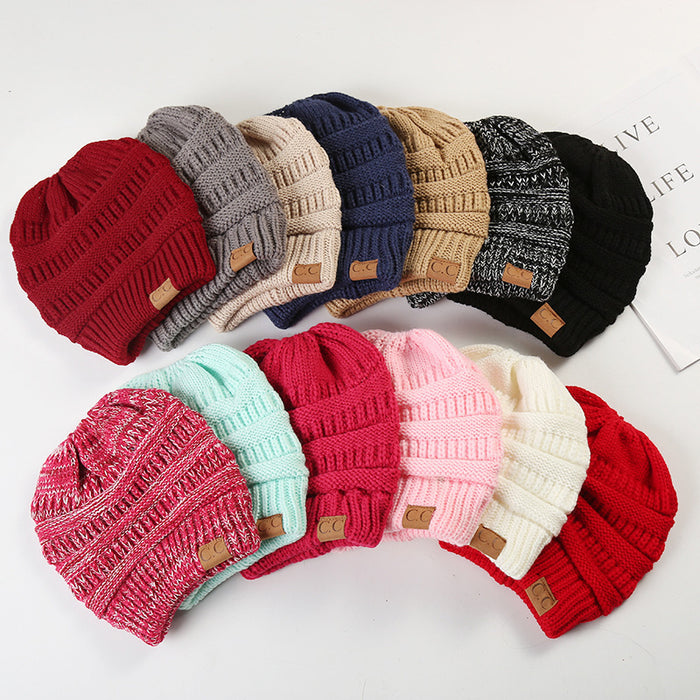 Wholesale Simple Autumn and Winter Empty Top Knitted Hat JDC-FH-HengYu002