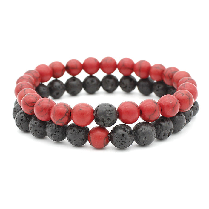 Wholesale Hand string couple stone bracelet
