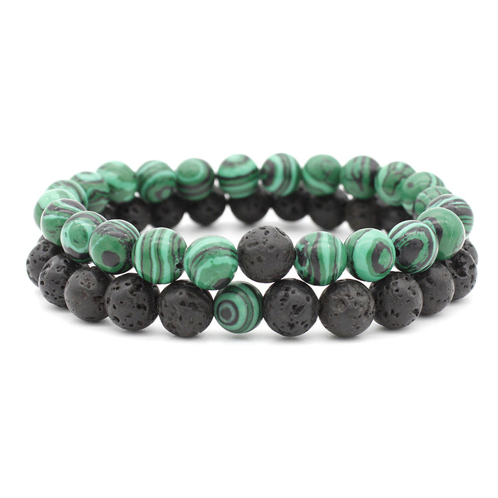 Wholesale Hand string couple stone bracelet