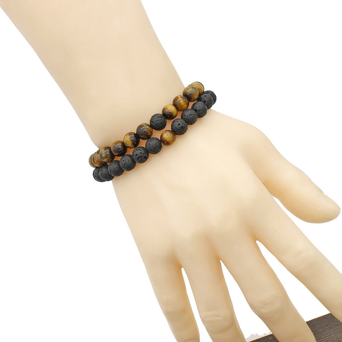 Wholesale Hand string couple stone bracelet