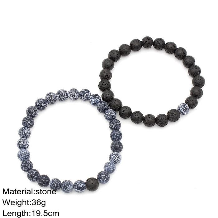 Wholesale Hand string couple stone bracelet
