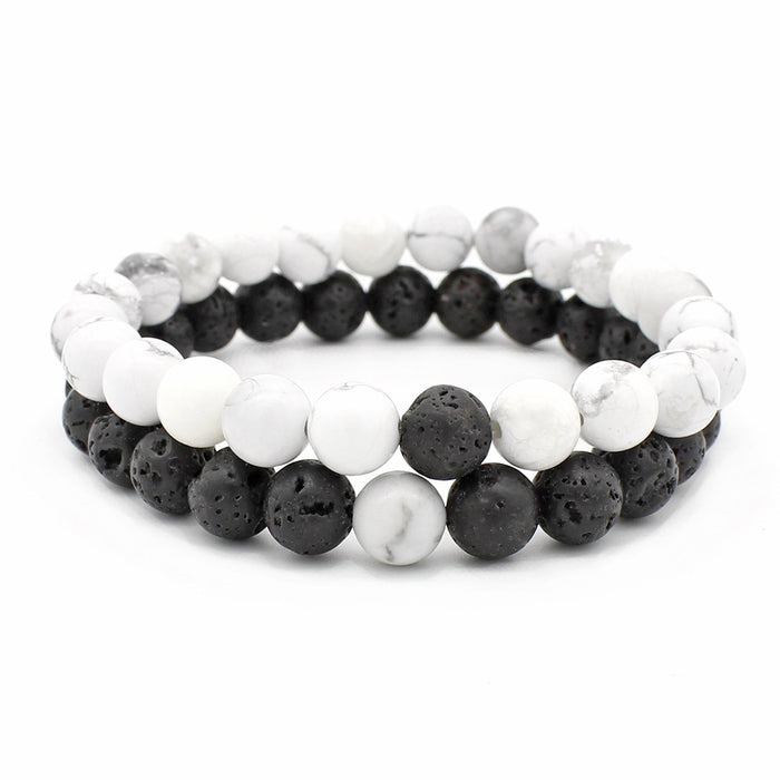 Wholesale Hand string couple stone bracelet