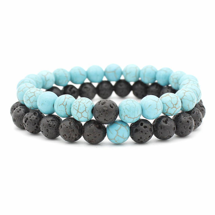 Wholesale Hand string couple stone bracelet