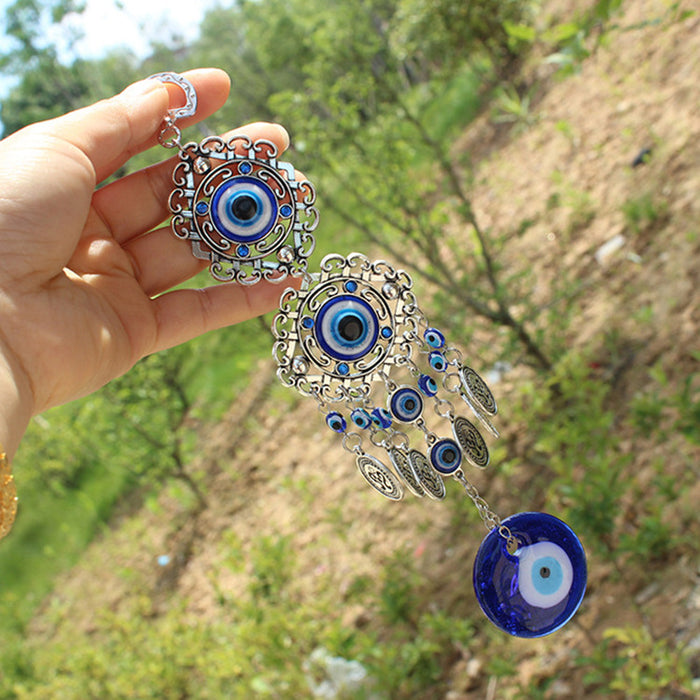 Wholesale Blue Eye Pendant Devil's Eye Alloy Wall Hanging Blue Glass Eye Glass