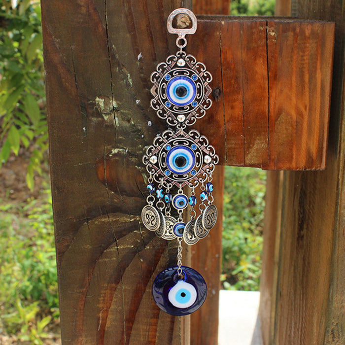 Wholesale Blue Eye Pendant Devil's Eye Alloy Wall Hanging Blue Glass Eye Glass