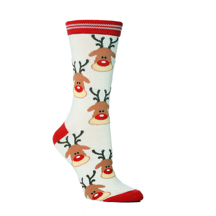 Wholesale Christmas Middle-tube Cotton Socks JDC-SK-XQ040