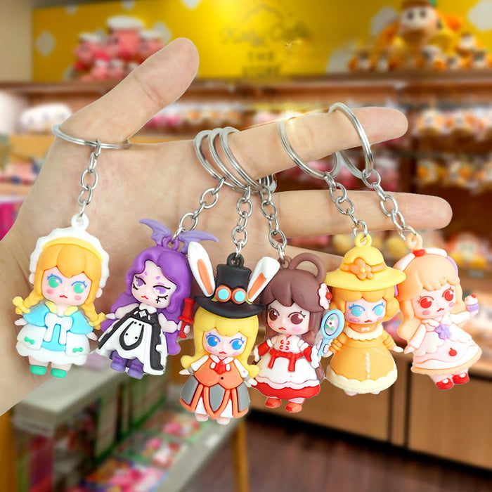 Wholesale Cartoon Silicone Doll Keychain JDC-KC-Yexiang002