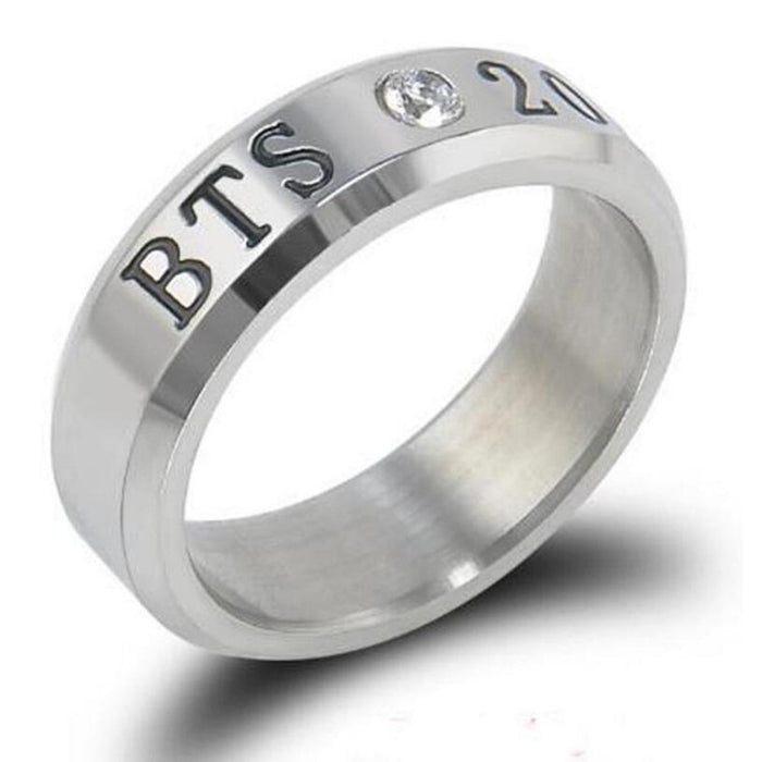 Wholesale Bulletproof Youth Group Peripheral Ring Stainless Steel Name Birthday Ring Necklace Can Be Used for Women