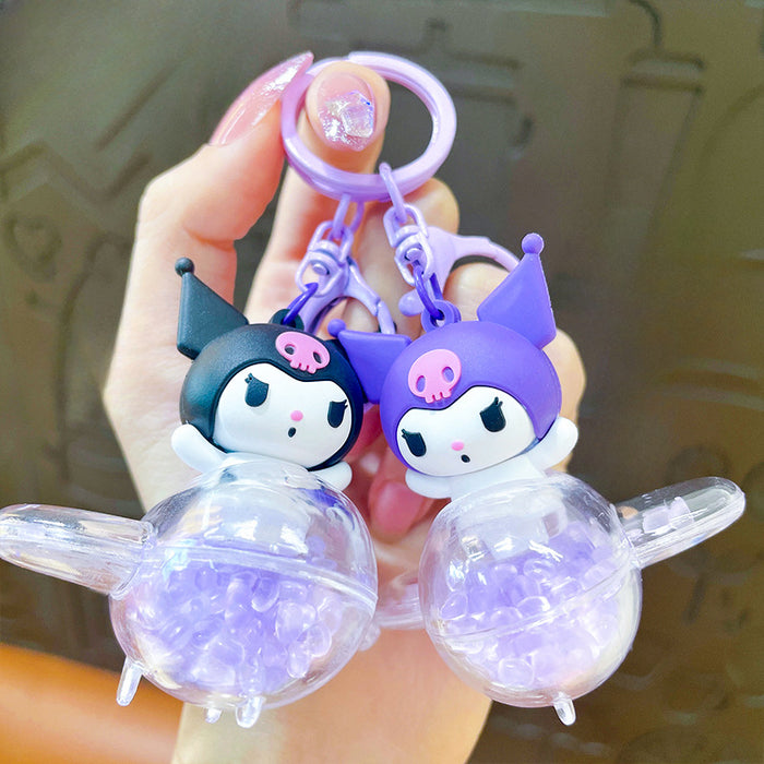 Wholesale Cartoon Acrylic Liquid Quicksand Keychain JDC-KC-YanG046