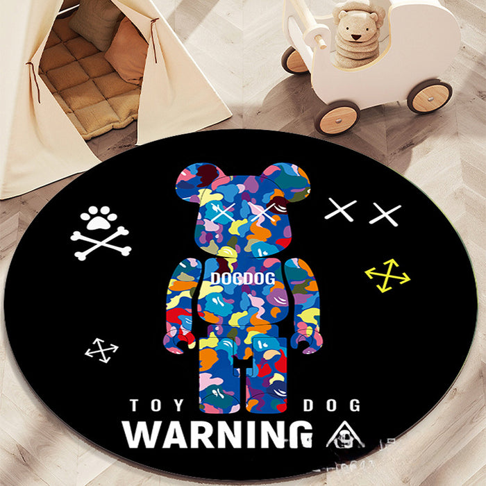 Wholesale Cartoon Round Floor Mats  JDC-FM-SPZY001