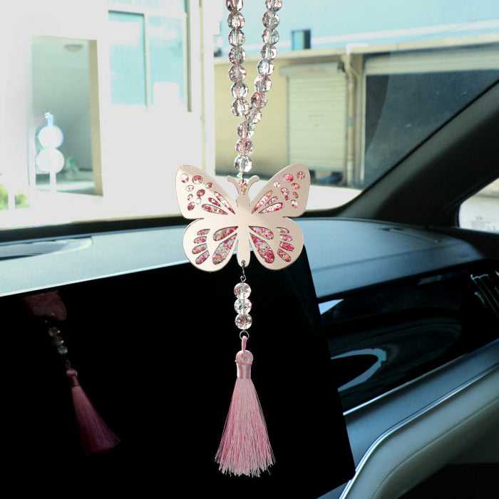 Wholesale Acrylic Butterfly Pendant Car Decoration JDC-CA-XiaoYan001