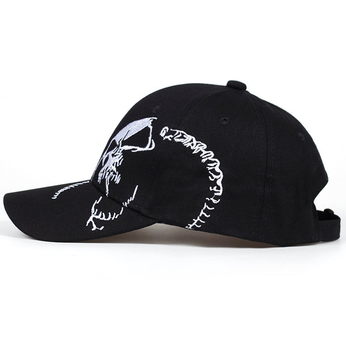 Wholesale Adjustable Cotton Blend Baseball Cap with Skull Trendy Gift for Couples Outdoor Sports