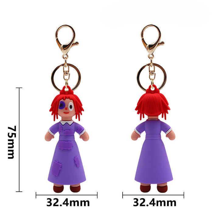 Wholesale PVC Clown Doll Keychain JDC-KC-HaoAn004