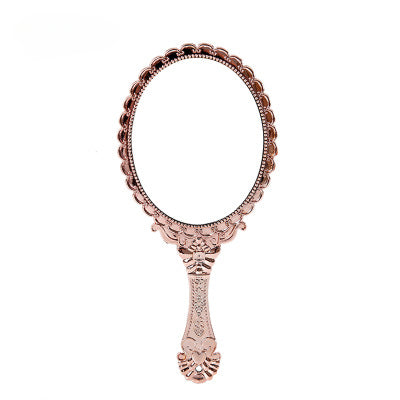 Wholesale Retro Pattern Handle Cosmetic Mirror JDC-VM-MingJu002