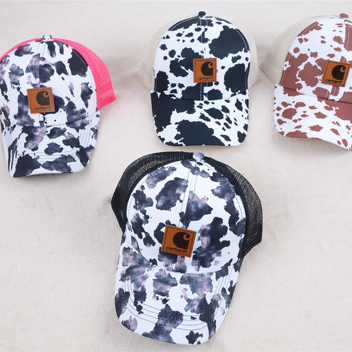 Wholesale Cow Patterned Acrylic Baseball Caps JDC-FH-KuT023