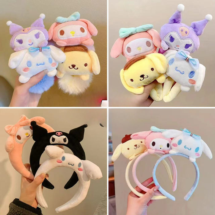 Wholesale Cartoon Cute Plush Headdress Makeup Headband Hairband Hairpin Ring Female Headband JDC-HD-Shuy008