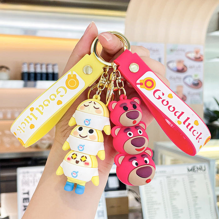 Wholesale Cartoon Doll Silicone Keychain JDC-KC-Benxin030