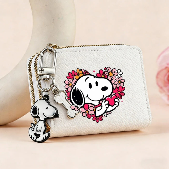 Wholesale PU Leather Cute Cartoon Coin Wallet Double Zipper Credit Card Holder With Card Slots Fashion Accessory Gift For Casual Youth Style
