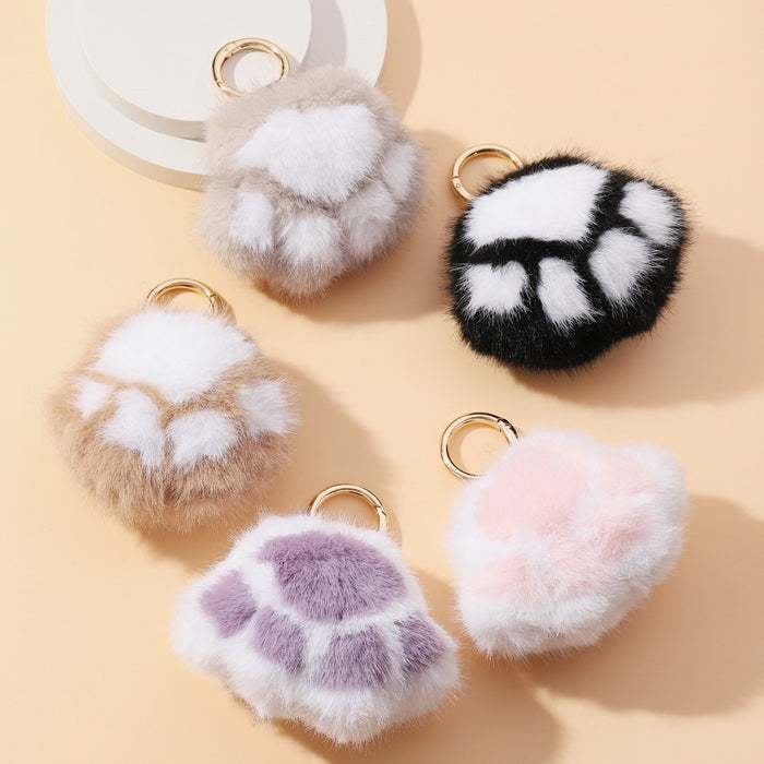 Wholesale Kitten Paw Plush Keychain JDC-KC-RongRui052