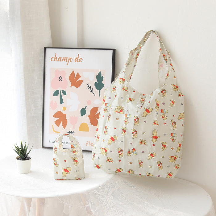 Wholesale Cartoon plaid foldable waterproof printed tote bag