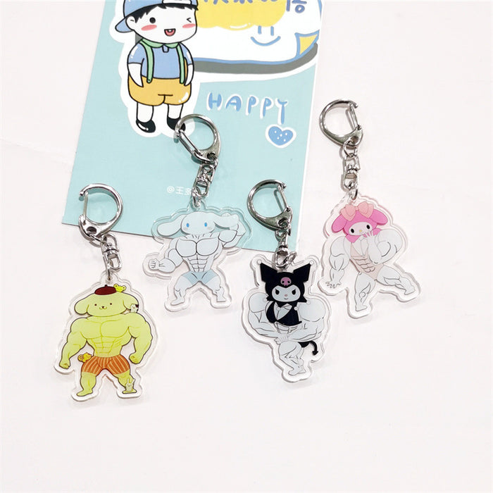 Wholesale Cartoon Acrylic Keychains JDC-KC-ChuangYi011