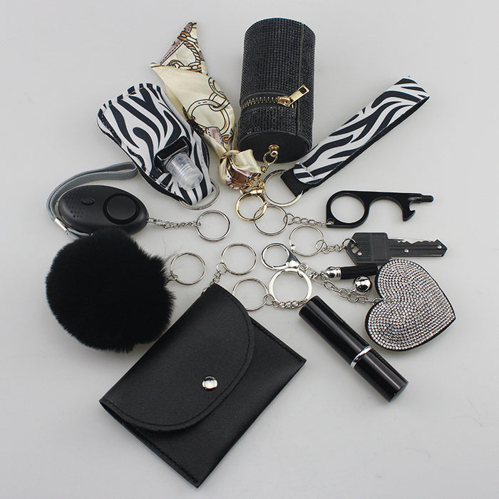 Wholesale Plastic Keychain Multifunctional DIY 10-piece Set JDC-KC-TouMS026