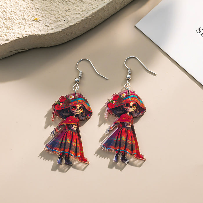 Wholesale Gothic Punk Acrylic  Earrings Perfect Gift for Party and  Friends