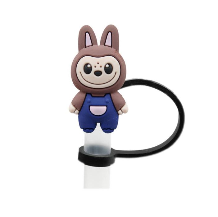 Wholesale 10pcs Creative cartoon straw cover