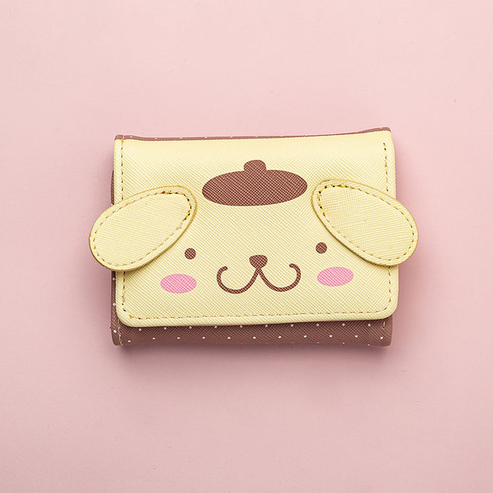 Wholesale Cartoon Cute Heart-Shaped Leather Coin Purse Everyday Wallet