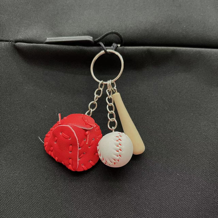 Wholesale PU Baseball Keychain JDC-KC-KangX001