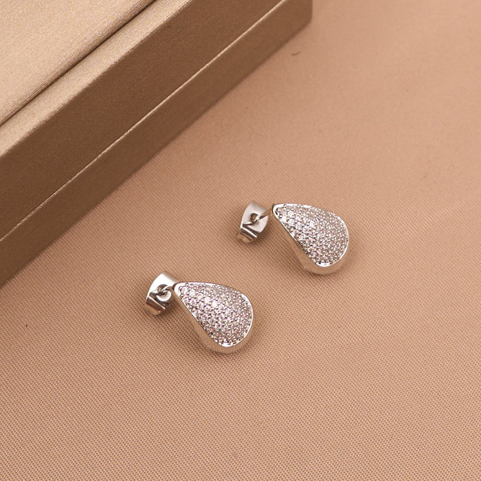 Wholesale Irregular wide C-shaped earrings