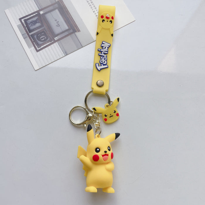 Wholesale Cute Cartoon Three-dimensional Silicone Keychain JDC-KC-JuShu037