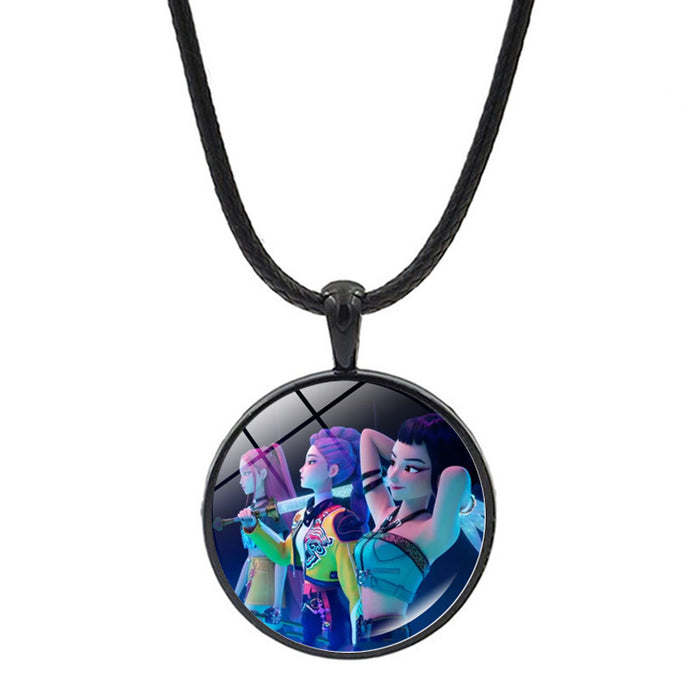 Wholesale Cartoon Anime Pendant Jewelry Sweater Chain Necklace