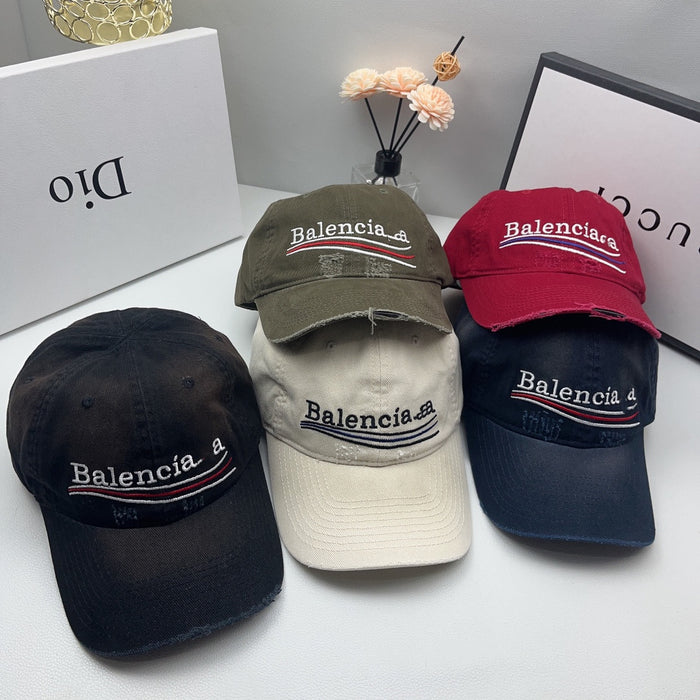 Wholesale Broken hole baseball cap, soft top duckbill cap, sun protection cap